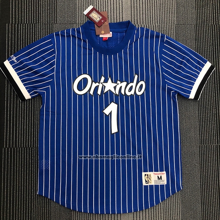 Maglia Manica Corta Orlando Magic Penny Hardaway #1 Blu